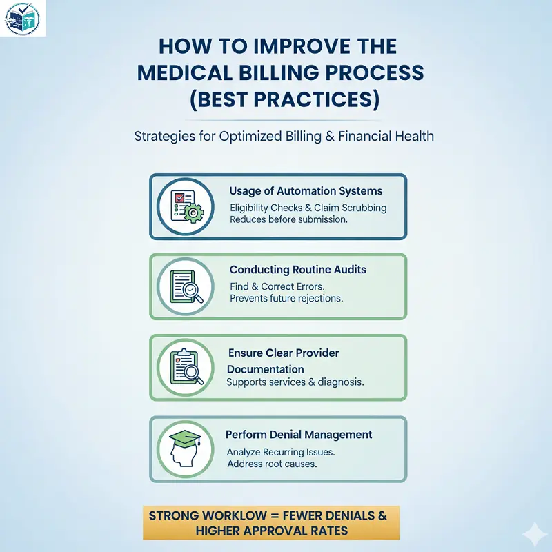 How to Improve the Medical Billing Process infographic image